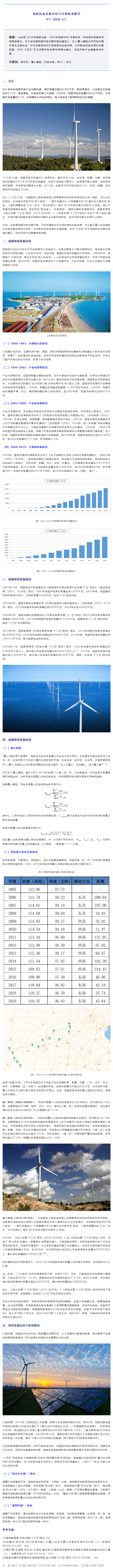 我國(guó)風(fēng)電發(fā)展布局與遷移軌跡研究